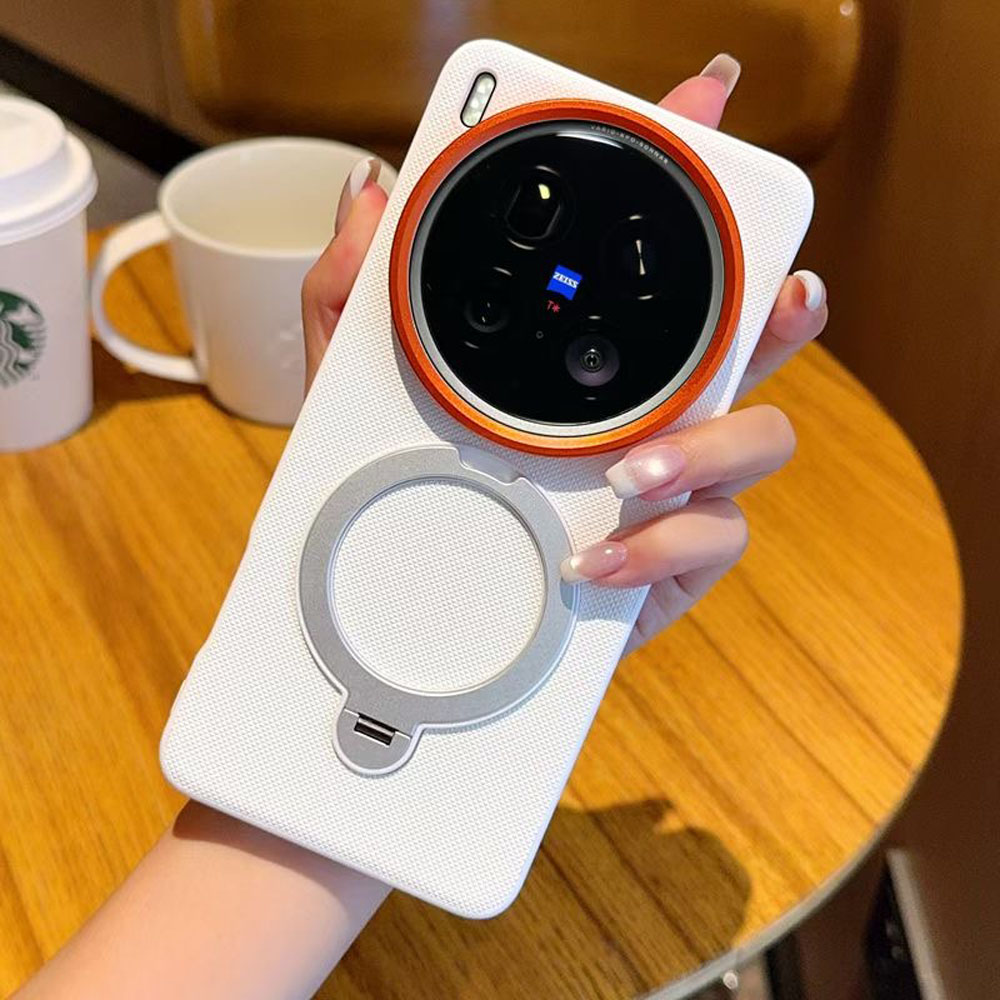 Ring Stand Case - Diamond Texture Particle Magnetic Phone Case