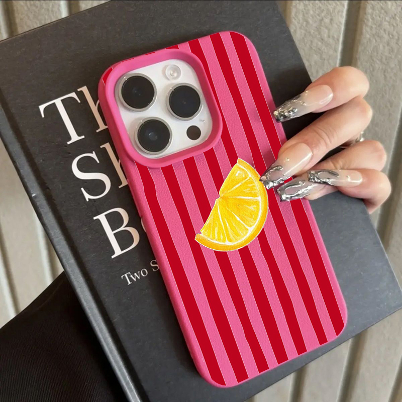 Apple Iphone 15 - Fashion Lemon Pattern TPU Silicone Phone