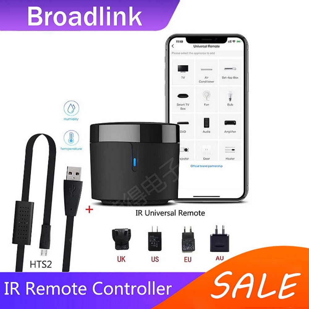 Phone Cases Uk - Broadlink RM4mini+HTS2 EU/UK/US/AU PLUG IR Remote