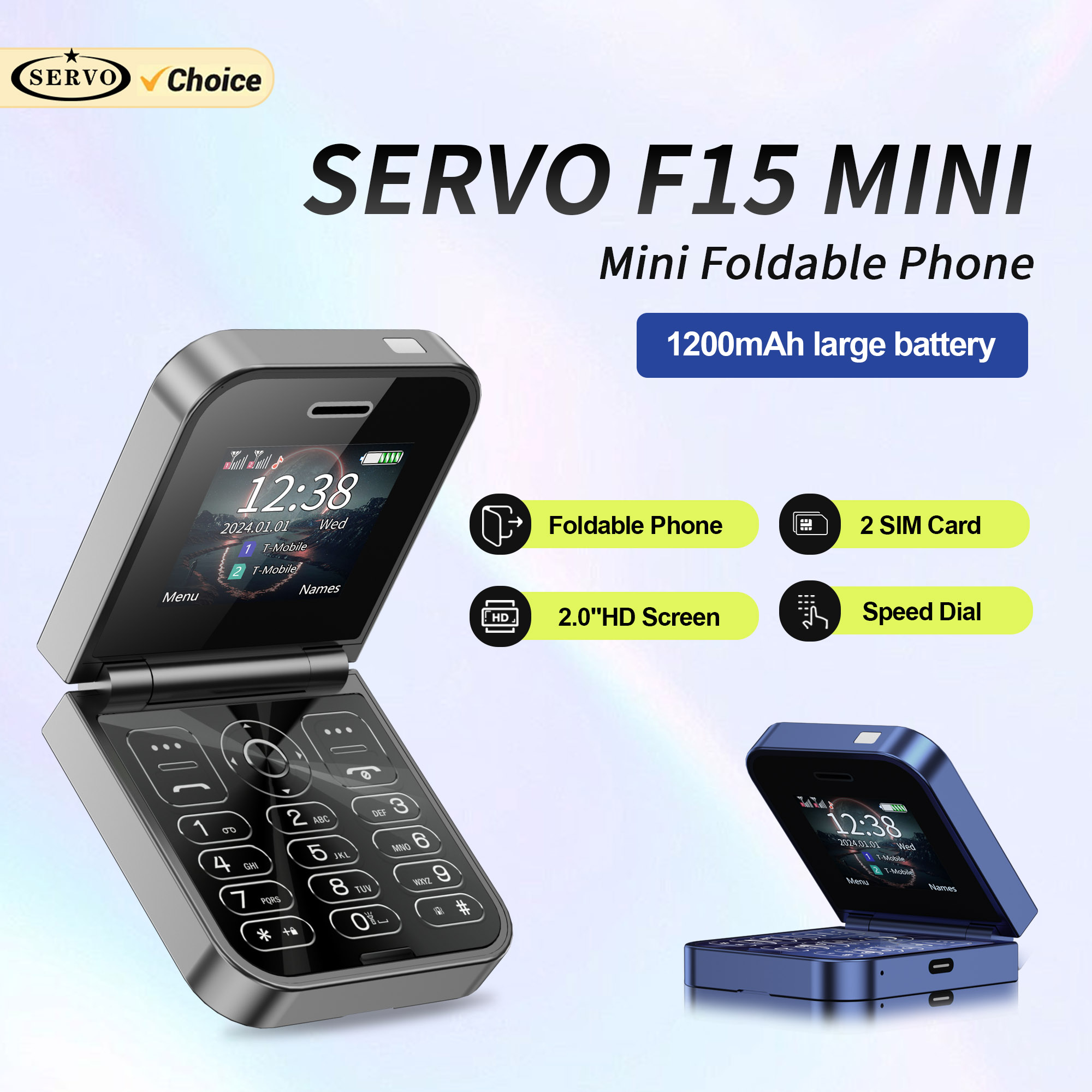 Phone Cases Verizon - SERVO F15 Mini Small Flip Mobile