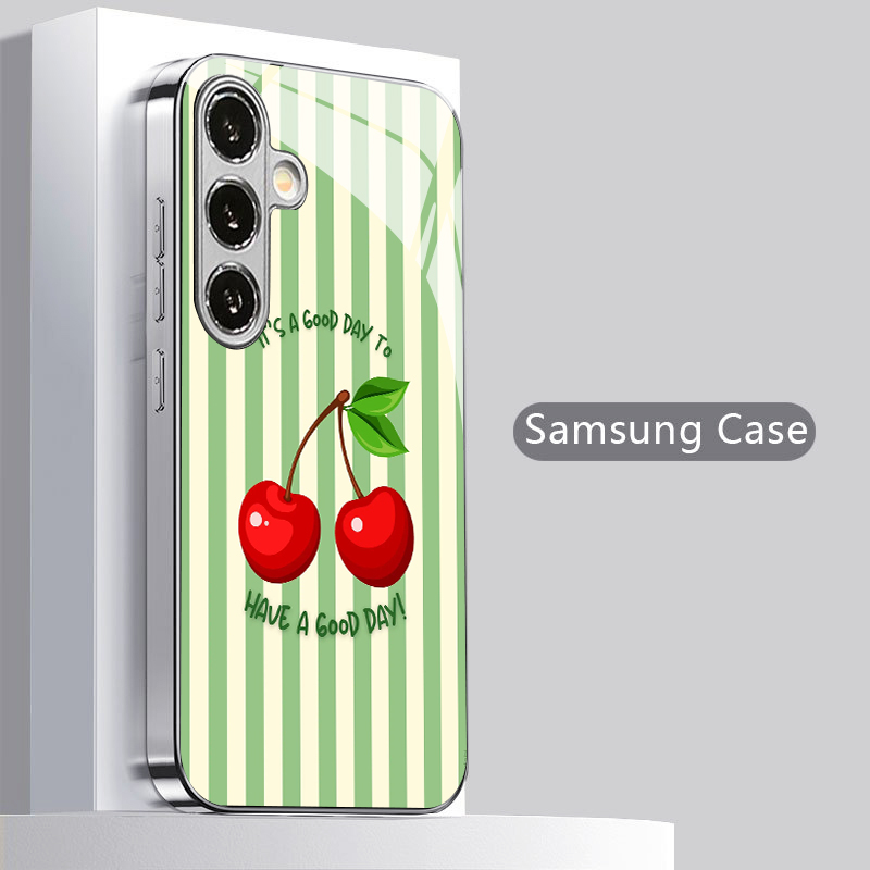 Cherry Stripe Pattern 2D Phone - đánh giá và giá Phone Cases Cherry