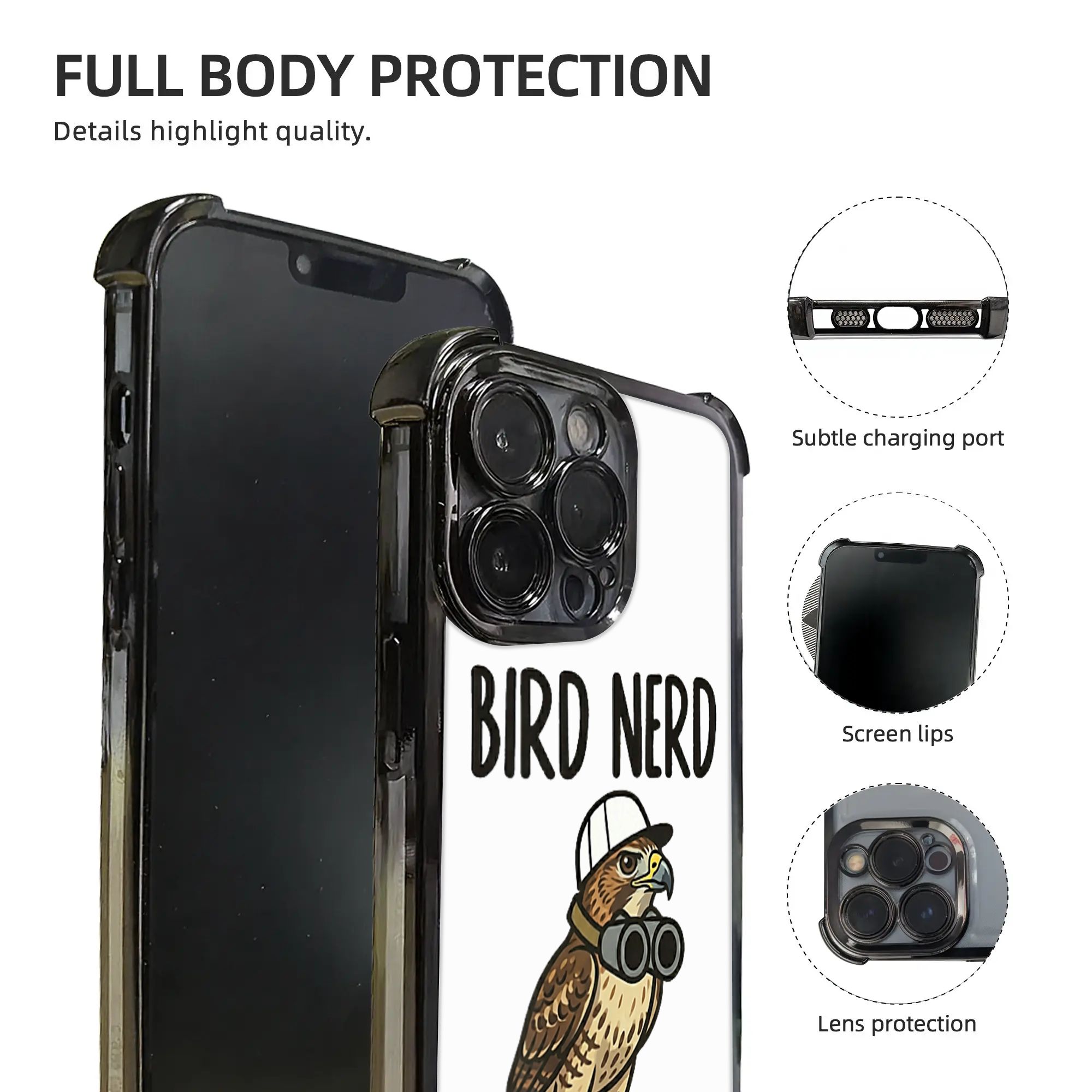 Funny Bird Nerd Watching Red T - đánh giá và giá Phone Cases Funny