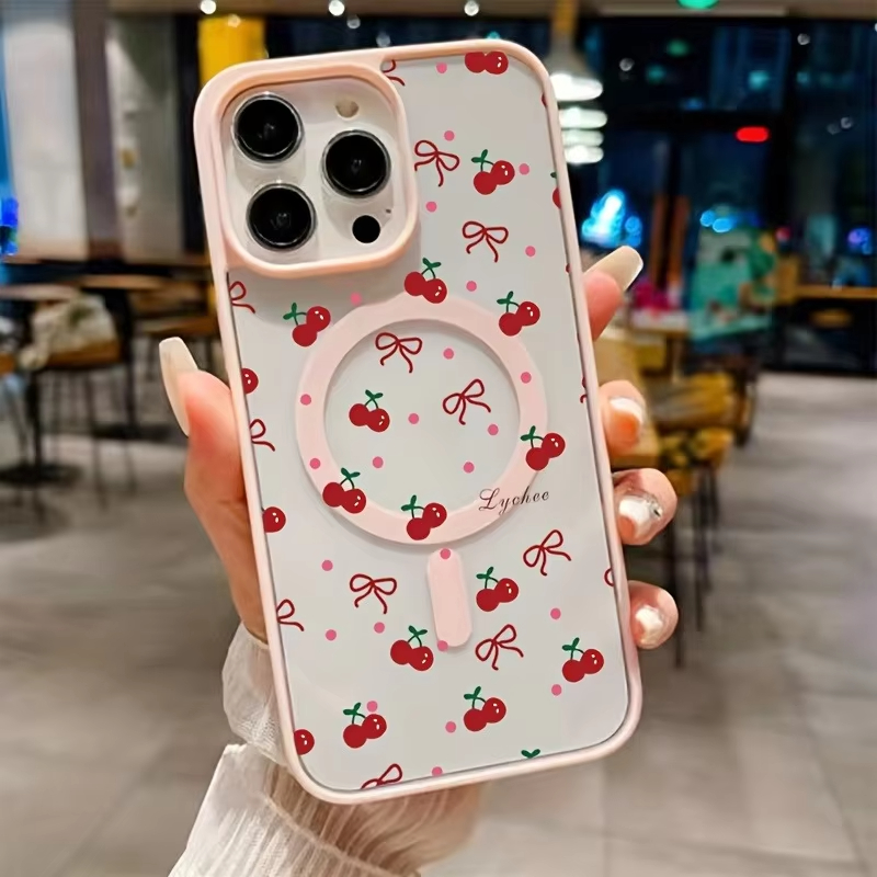 Red Cherry Printed Magnetic Ph - đánh giá và giá Phone Cases Cherry