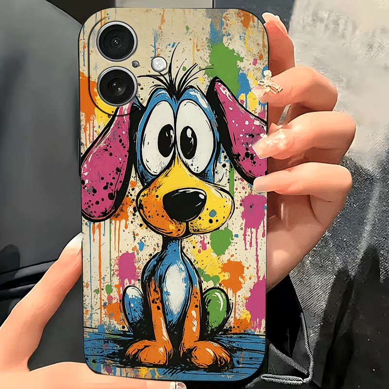 Graffiti Colored Puppy TPU Pho - đánh giá và giá Apple Iphone 15