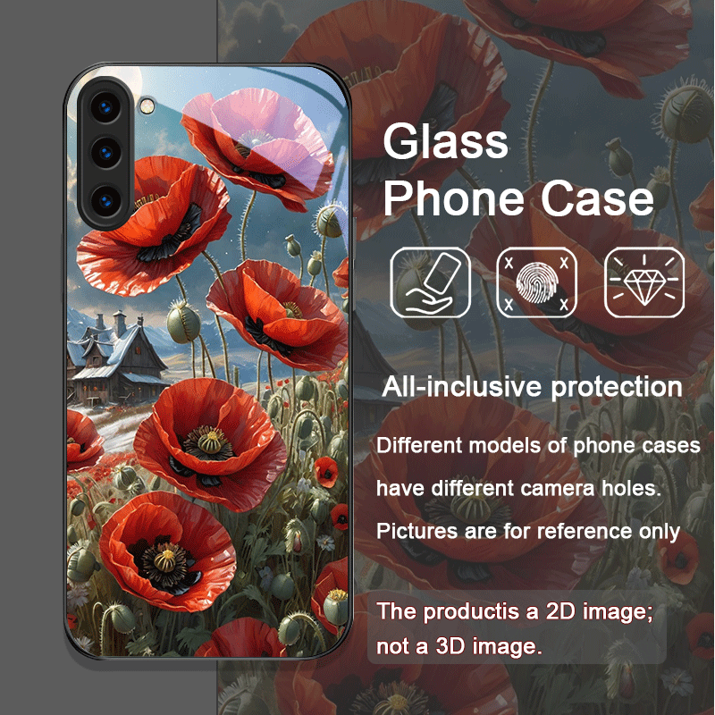 Retro Poppy Flower Bloom Hot R - đánh giá và giá Phone Cases Samsung