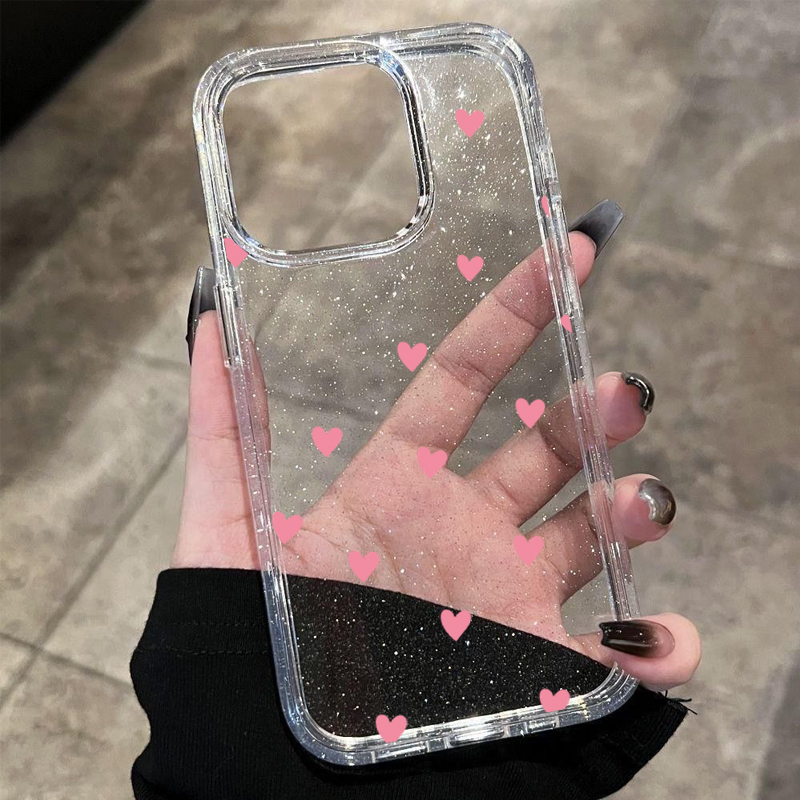 Polka Dot Heart Pattern Glitte - đánh giá và giá Phone Cases Pinterest