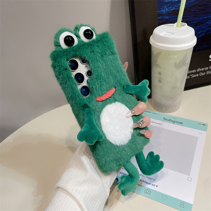 Plush Frog Phone Case, Cute Gr - đánh giá và giá Phone Cases Samsung